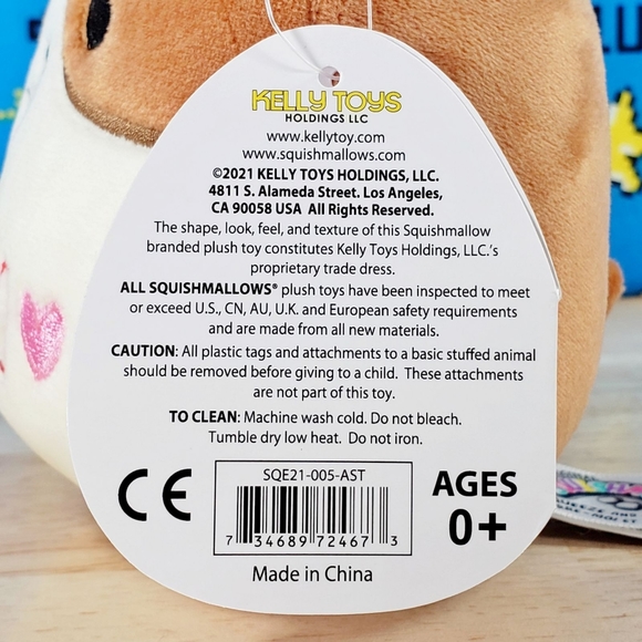 Squishmallow Reginald the Corgi Dog 5" UltraSoft Valentine's Day Plush Toy NWT - Picture 12 of 12